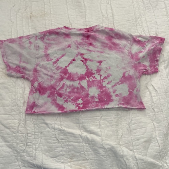 Pink tie dye crop top size medium - Picture 2 of 3